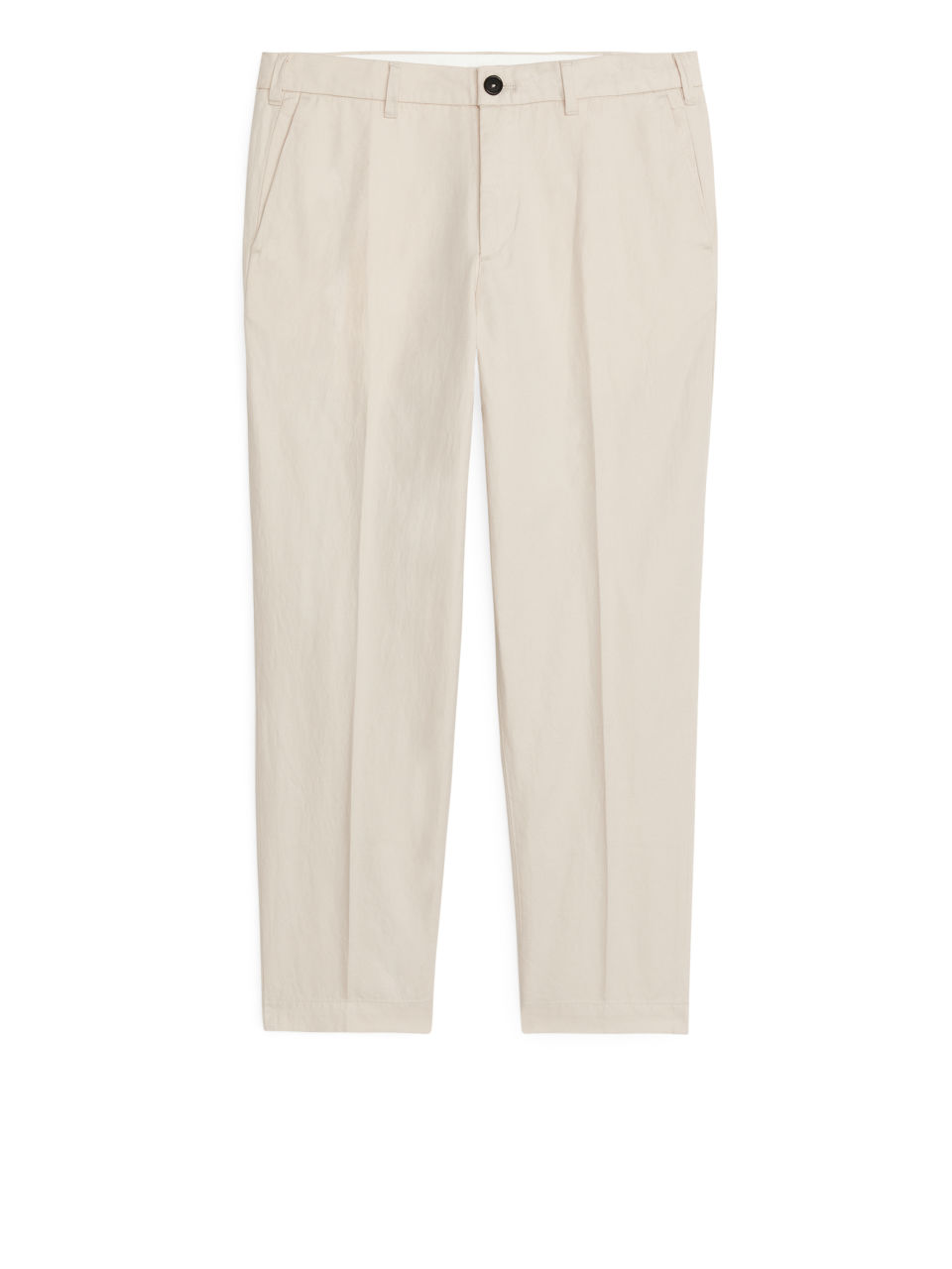 Regular Trousers Cotton Linen - Beige