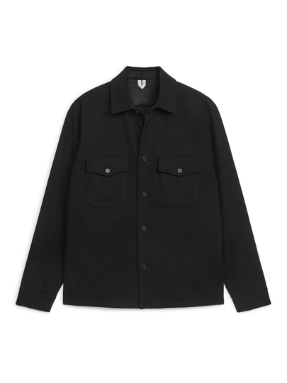 Wool Overshirt - Black