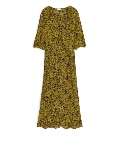 Bias-Cut Dress - Yellow