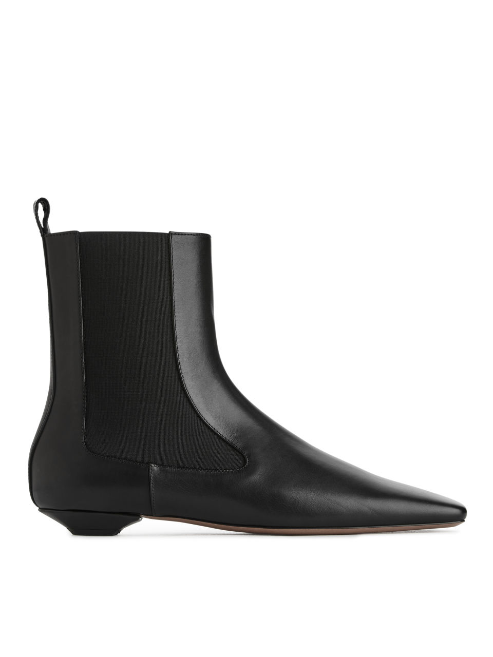 Square-Toe Chelsea Boots - Black