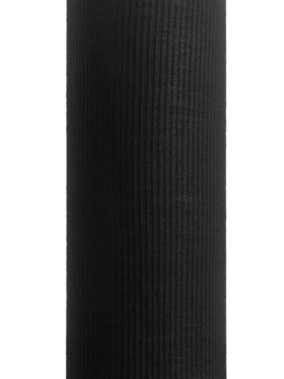 Ribbed Wool Tights - Black