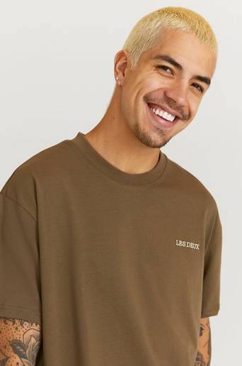 Les Deux T-Shirt Diego T-Shirt Brun