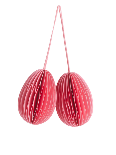 Honeycomb Ornaments - Pink