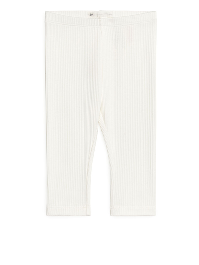 Cotton Lyocell Leggings - White