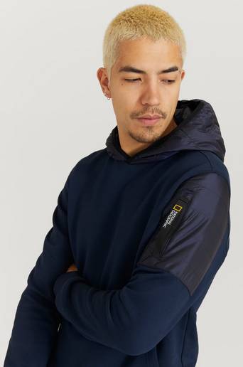 National Geographic Hoodie Sweat Blå
