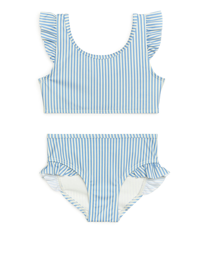 Frill Bikini Set - Blue