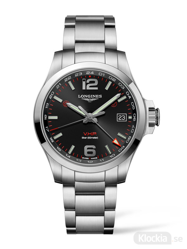 Herrklocka LONGINES Conquest V.H.P. GMT L3.718.4.56.6