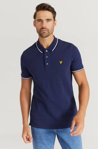 Lyle & Scott Piké Tipped Polo Shirt Blå