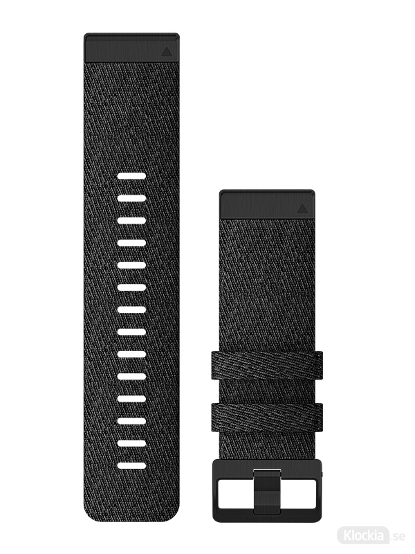 Garmin Armband 26mm QuickFit Svart melerad nylon 010-12864-07