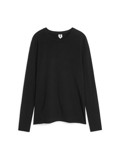 Lyocell Blend Long Sleeve - Black