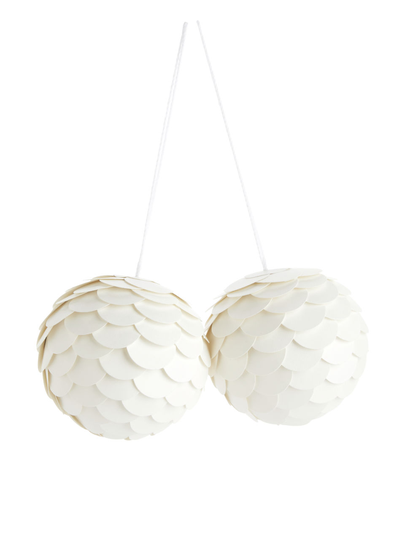 Paper Ornaments 5 cm - White