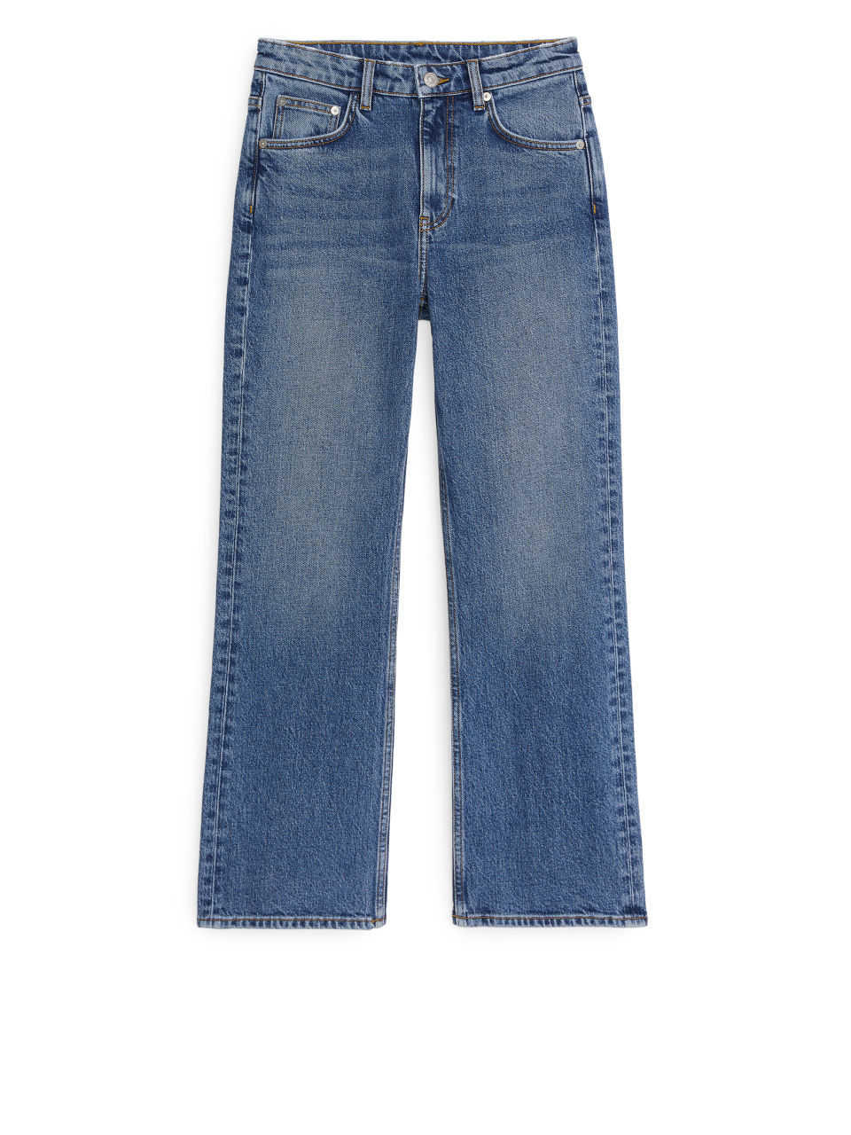 FLARED CROPPED STRETCH Jeans - Blue