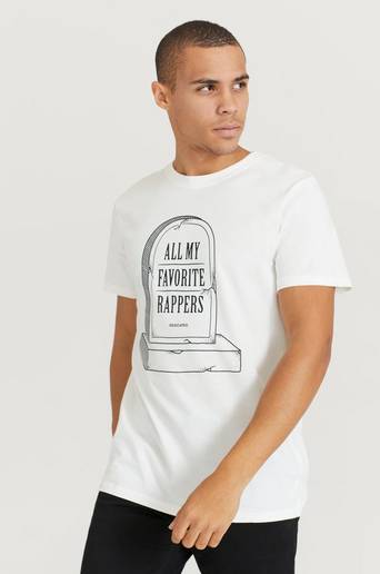 Dedicated T-Shirt Stockholm Favorite Rappers Off-White Vit