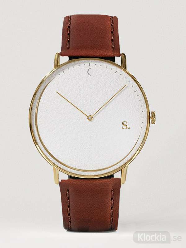 Damklocka,Herrklocka Sandell Day Brown Leather SSW38-BRL