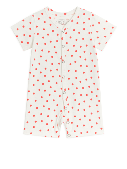 Short Sleeve All-in-One Pyjama - Red