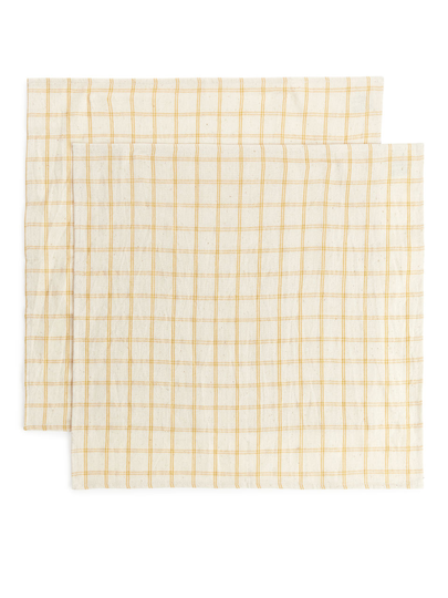 Afroart Cotton Napkin Set of 2 - Yellow