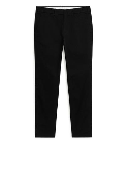 Slim Stretch Chinos - Black