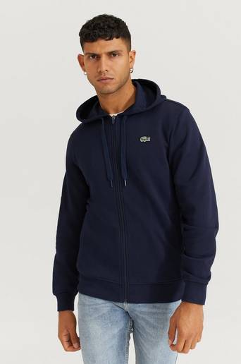 Lacoste Hoodie Classic Zip Hoodie Blå