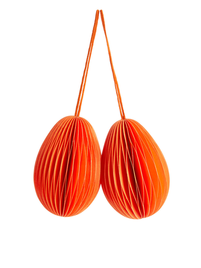 Honeycomb Ornaments - Orange