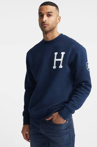 HUF Sweatshirt Forever Crew Blå