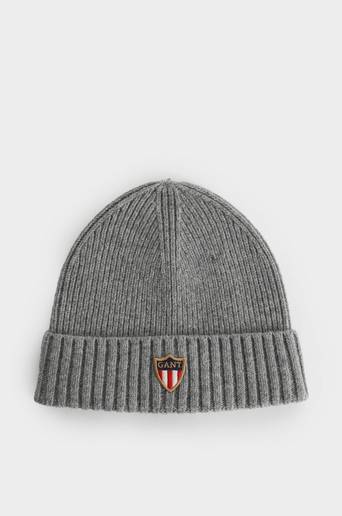 Gant Mössa D1. Gant Banner Shield Beanie Grå