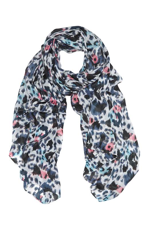 Cellbes Mönstrad scarf med struktur Flerfärgad
