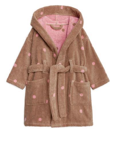 Cotton Terry Bathrobe - Beige