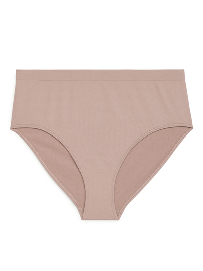 High Waist Seamless Briefs - Orange