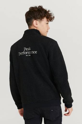 Peak Performance Ziptröja Jr Original Pile Zip Jacket Svart
