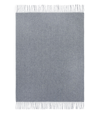 Cashmere Wool Blanket - Grey