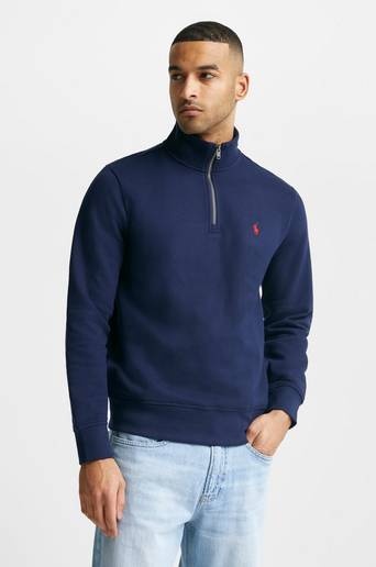 Polo Ralph Lauren Sweatshirt RL Fleece Half Zip Sweatshirt Blå