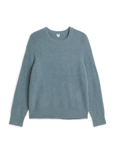 Alpaca & Merino Jumper - Turquoise