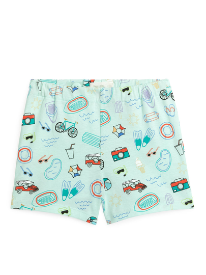 Print Shorts - Green