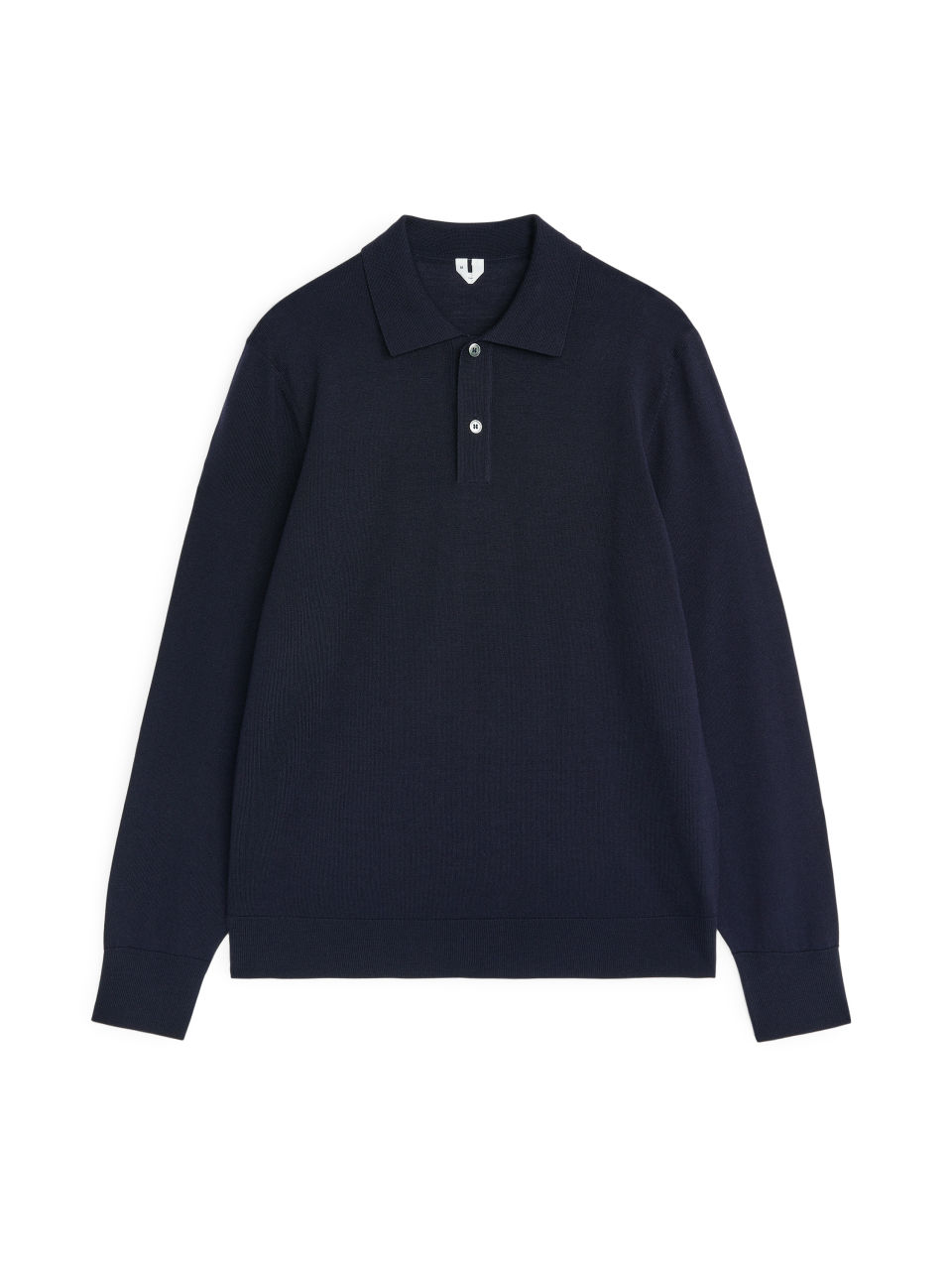Merino Polo Jumper - Blue