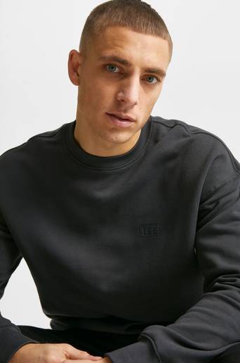 Lee Sweatshirt Core Loose Crew Svart