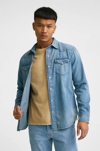 Polo Ralph Lauren Jeansskjorta RL Icon Denim Shirt Blå