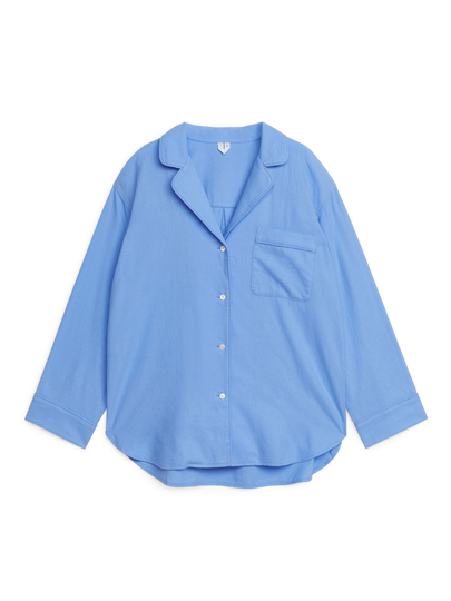 Flannel Pyjama Shirt - Blue