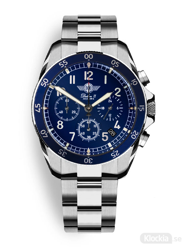 MALM Dalton 2 Blue Chronograph 41 Bracelet MW-DAII39BLUESWAF-LTD-B - Herrklocka