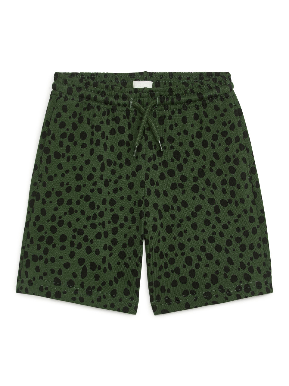 Printed Sweat Shorts - Green