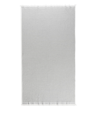 Fringed Waffle Bath Towel 70 x 140 cm - Grey