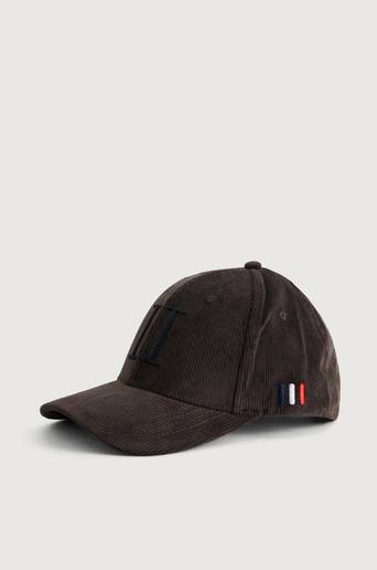Les Deux Keps Encore Corduroy Baseball Cap Svart