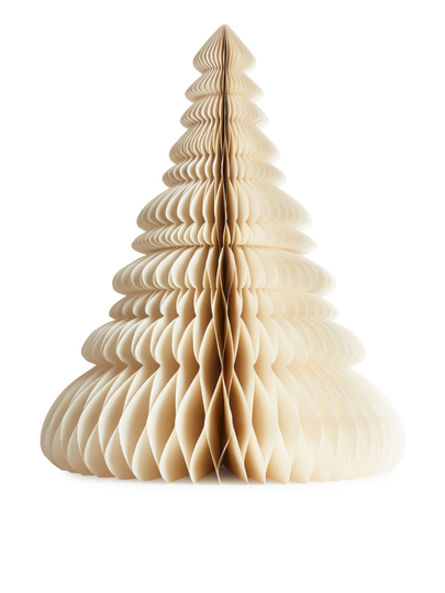 Honeycomb Paper Decoration 75 cm - White