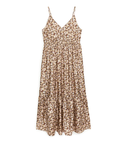 Tiered Strap Dress - Pink