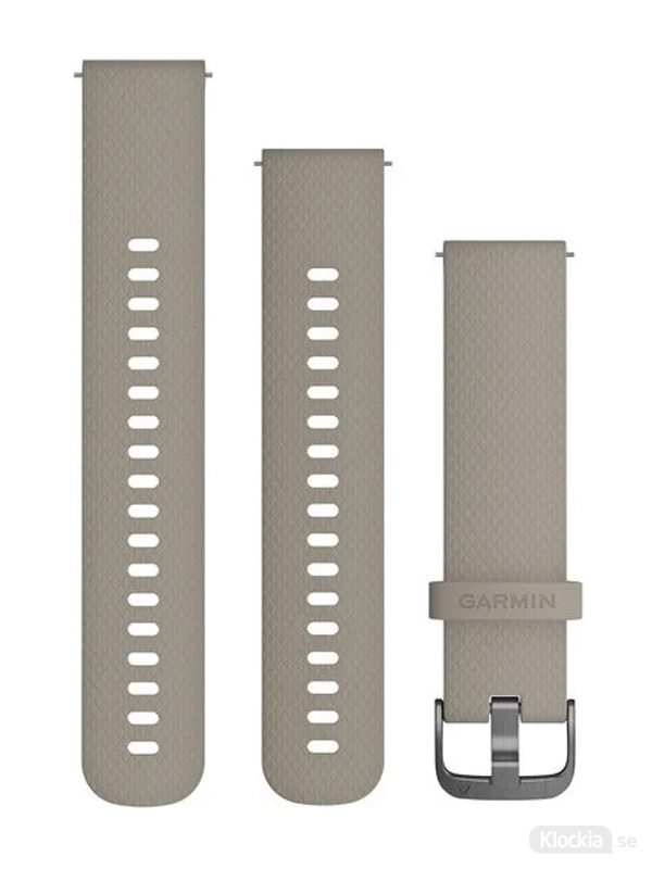 Garmin Armband med snäppspänne, Sandstensfärg med skiffergrå detaljer