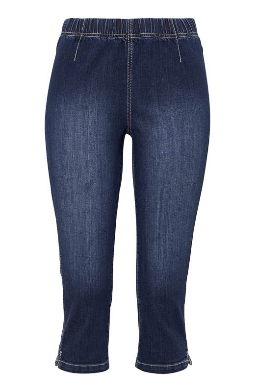 Cellbes Capribyxa i denim Caroline Mörkblå Denim