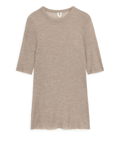 Merino Lyocell T-shirt - Beige
