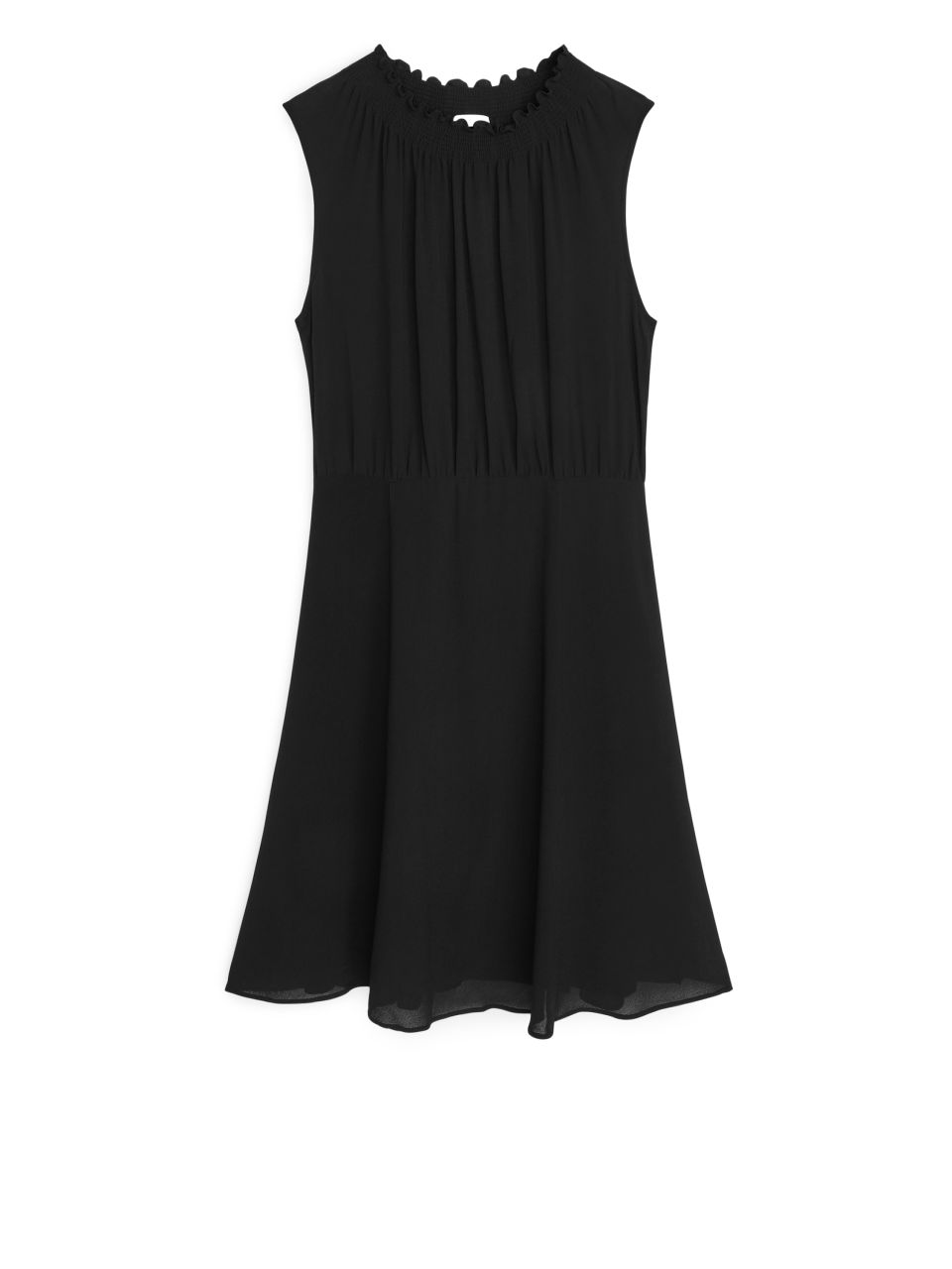 Short Sleeveless Dress - Black