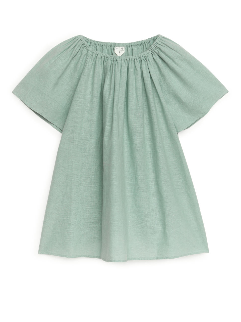 Cotton-Linen Dress - Turquoise