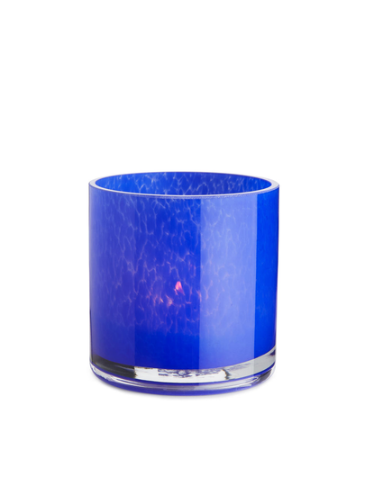 Glass Candle Holder 9 cm - Blue