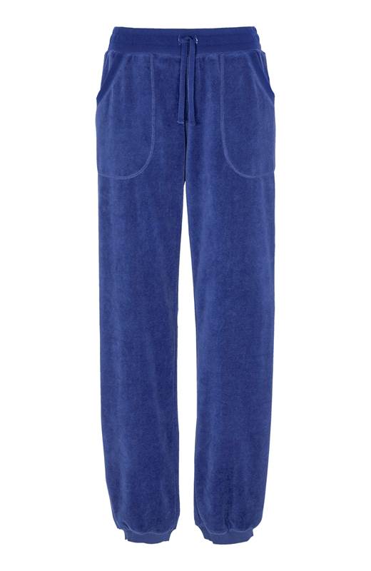 Cellbes Velourbyxa med mudd Jeansblå